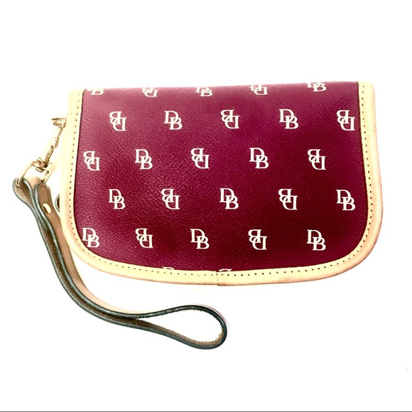 Dooney & Bourke Mini Signature Flap Wristlet - Picture 2 of 6